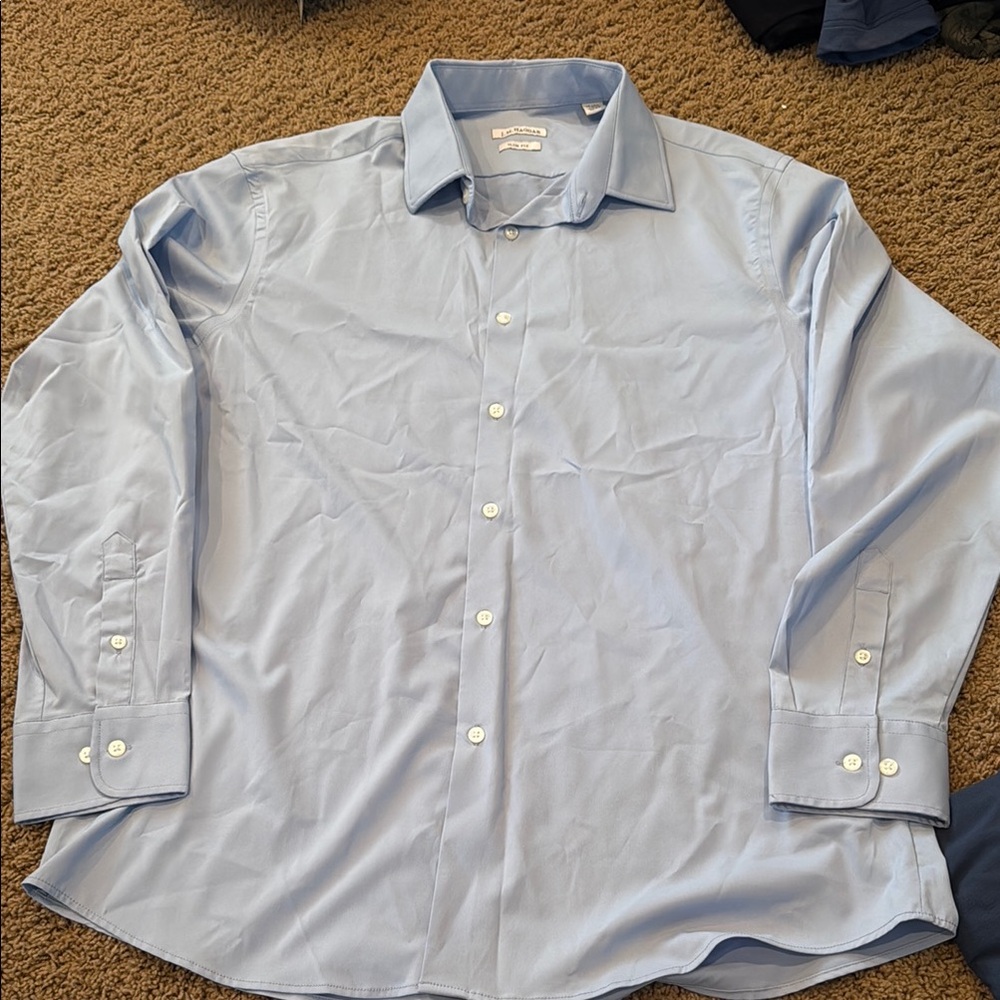 Men's Blue Dress Shirt